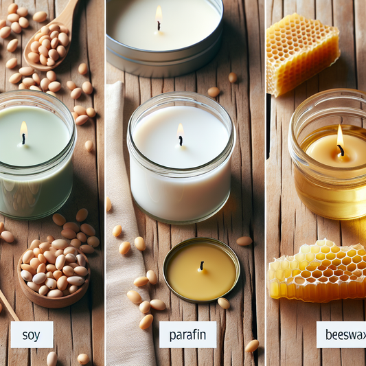 The difference between soy, paraffin, and beeswax candles