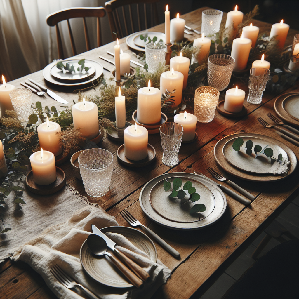 How to Create a Candlelit Dinner Setting with Non-Toxic Candles